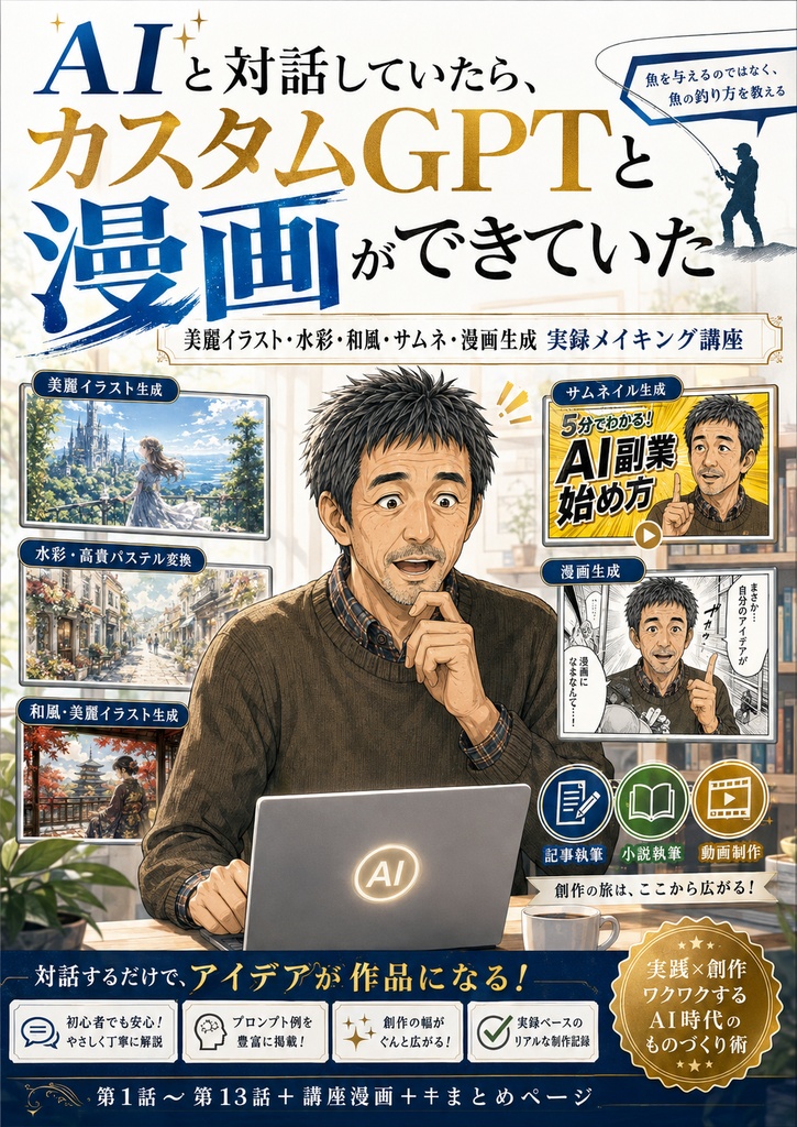 AIと対話していたら、カスタムGPTと漫画ができていた|AI漫画メイキング講座・5種のカスタムGPT制作