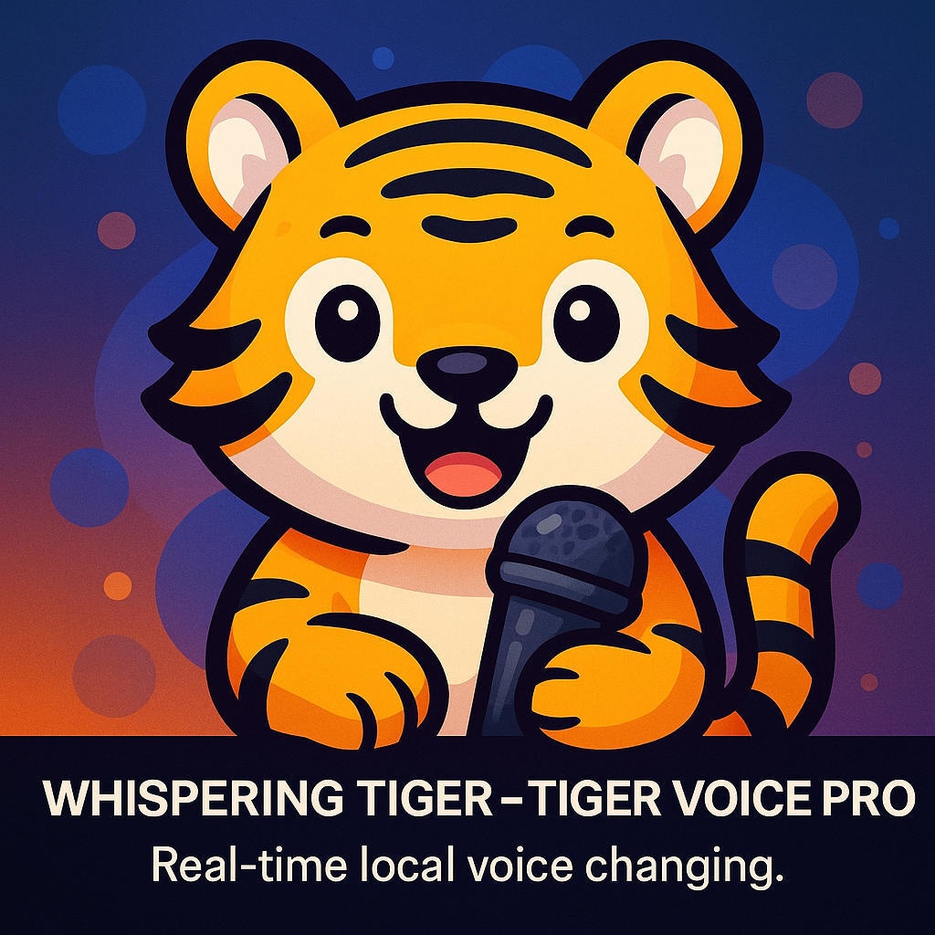 Tiger Voice Pro - Realtime AI Voice Changer for Whispering Tiger