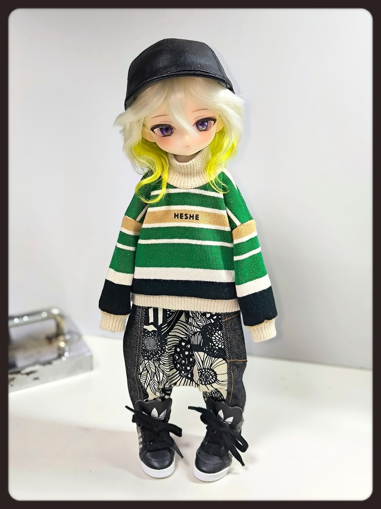 【1/6】レトロボーダーハイネック