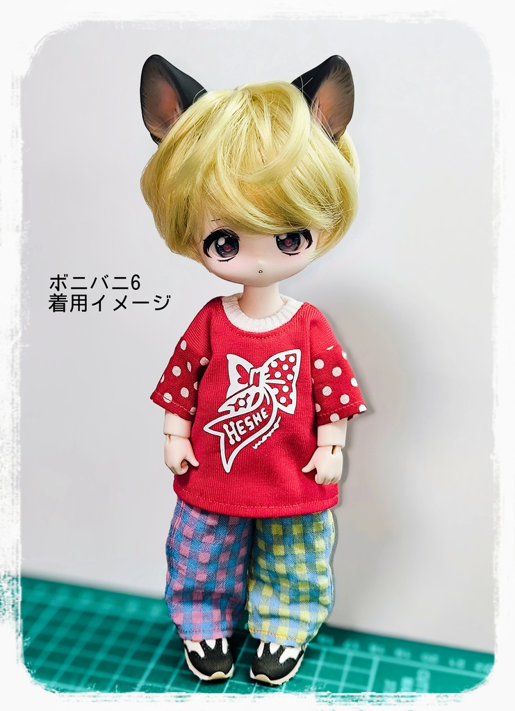【ボニバニ6】POLKA DOT RIBBON(short sleeve)