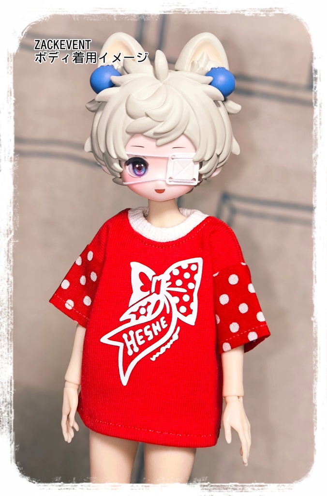 【ボニバニ6】POLKA DOT RIBBON(short sleeve)