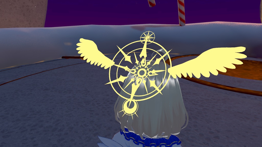 【Modular Avatar対応】 回るウィングヘイロー