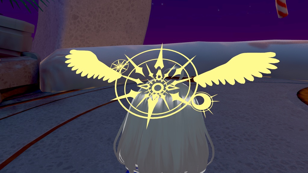 【Modular Avatar対応】 回るウィングヘイロー