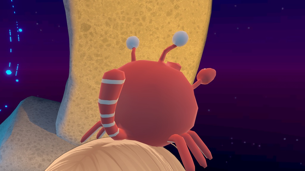 【無料】すべすべねこがに【3Dモデル】