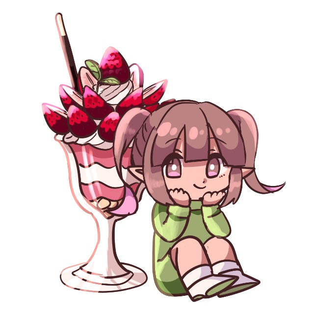 いちごアクリルキーホルダー