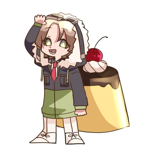 ぷりんアクリルキーホルダー