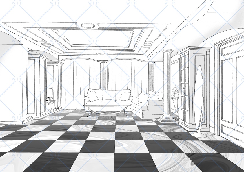 リビングルーム06(ベットルームに変更可能)