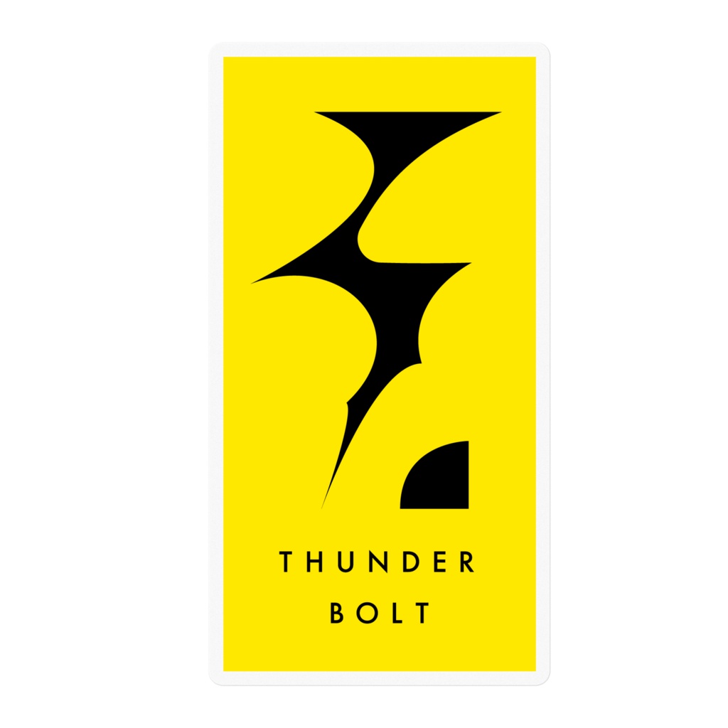 THUNDER BOLT-YELLOW STICKER
