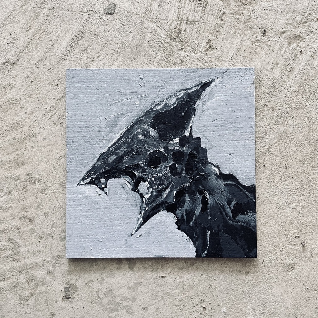 月の髑髏(アナログ作品)