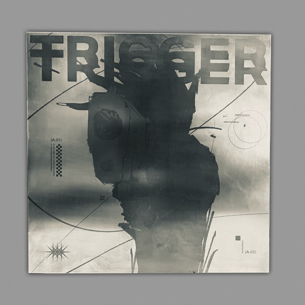 「TRIGGER 」METAL ART PLATE (STAINLESS MODEL)