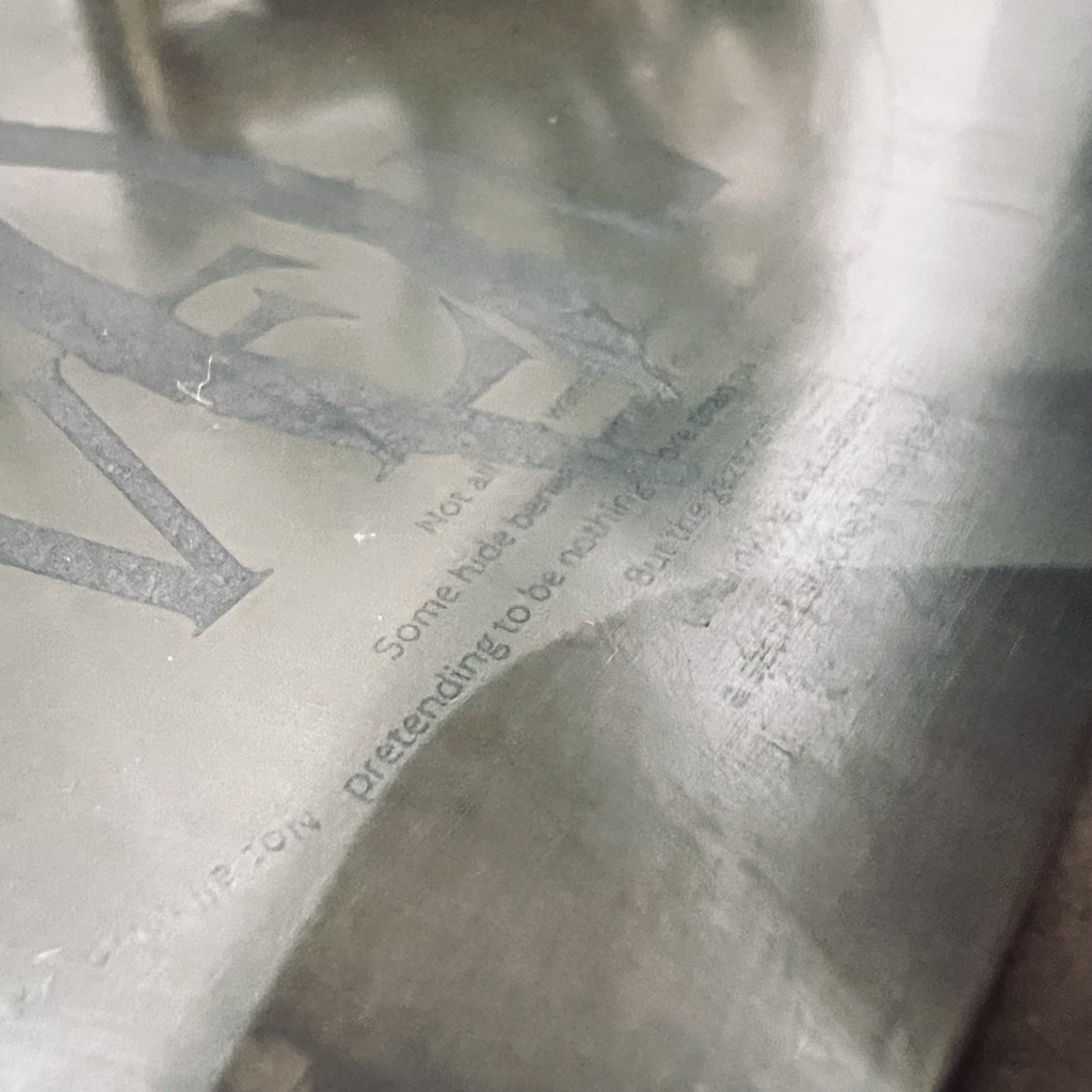 「VEIL 」METAL ART PLATE (STAINLESS MODEL)