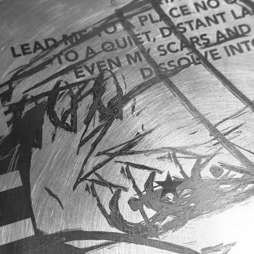 「HOPE」METAL ART PLATE (STAINLESS MODEL)