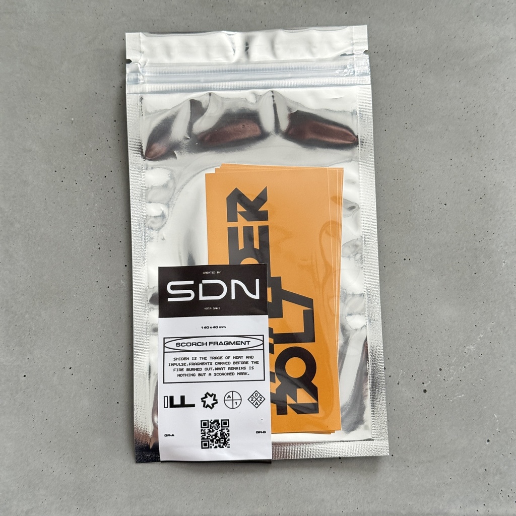 THUNDER BOLT STICKER x2