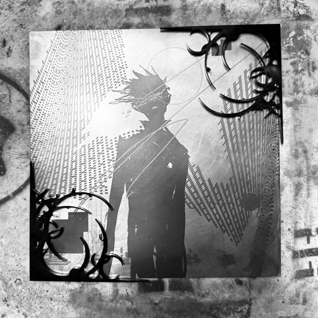 「ECRIPSE」METAL ART PLATE (SUS430 STAINLESS MODEL)+FRAME