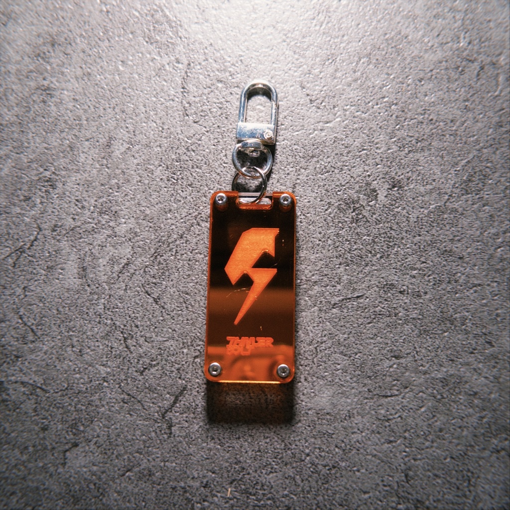 THUNDERBOLT V2 SYMBOL 2LAYER ACLYLIC KEY CHAIN (MILLER ORANGE)