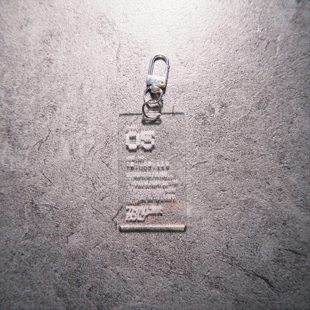 ACLYLIC SECURITY CARD (CLEAR)