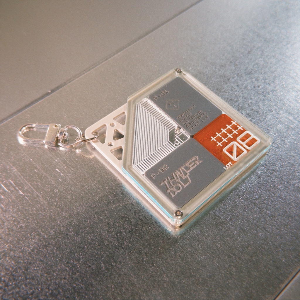 THUNDERBOLT NFC ACRYLIC KEYCHAIN