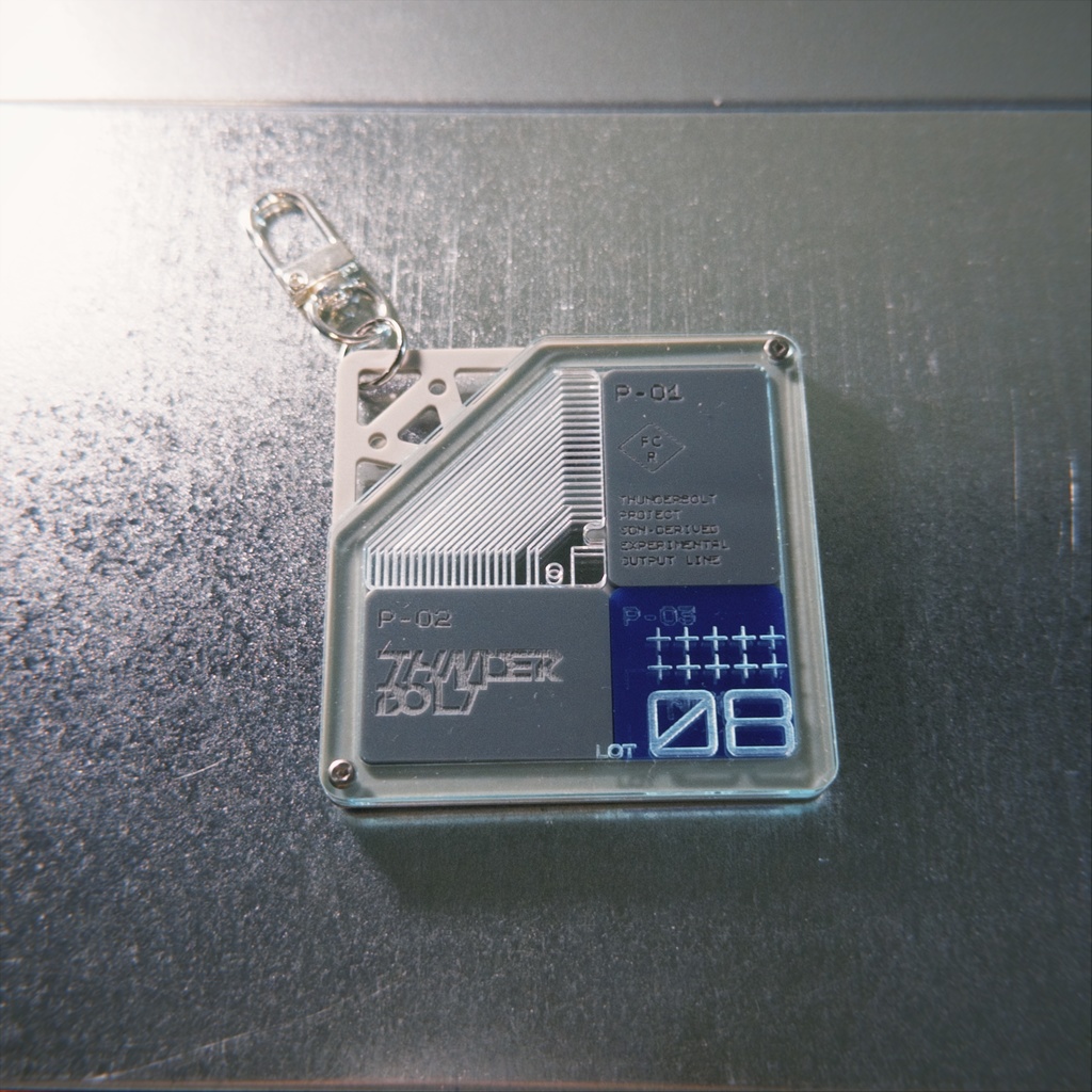 THUNDERBOLT NFC ACRYLIC KEYCHAIN