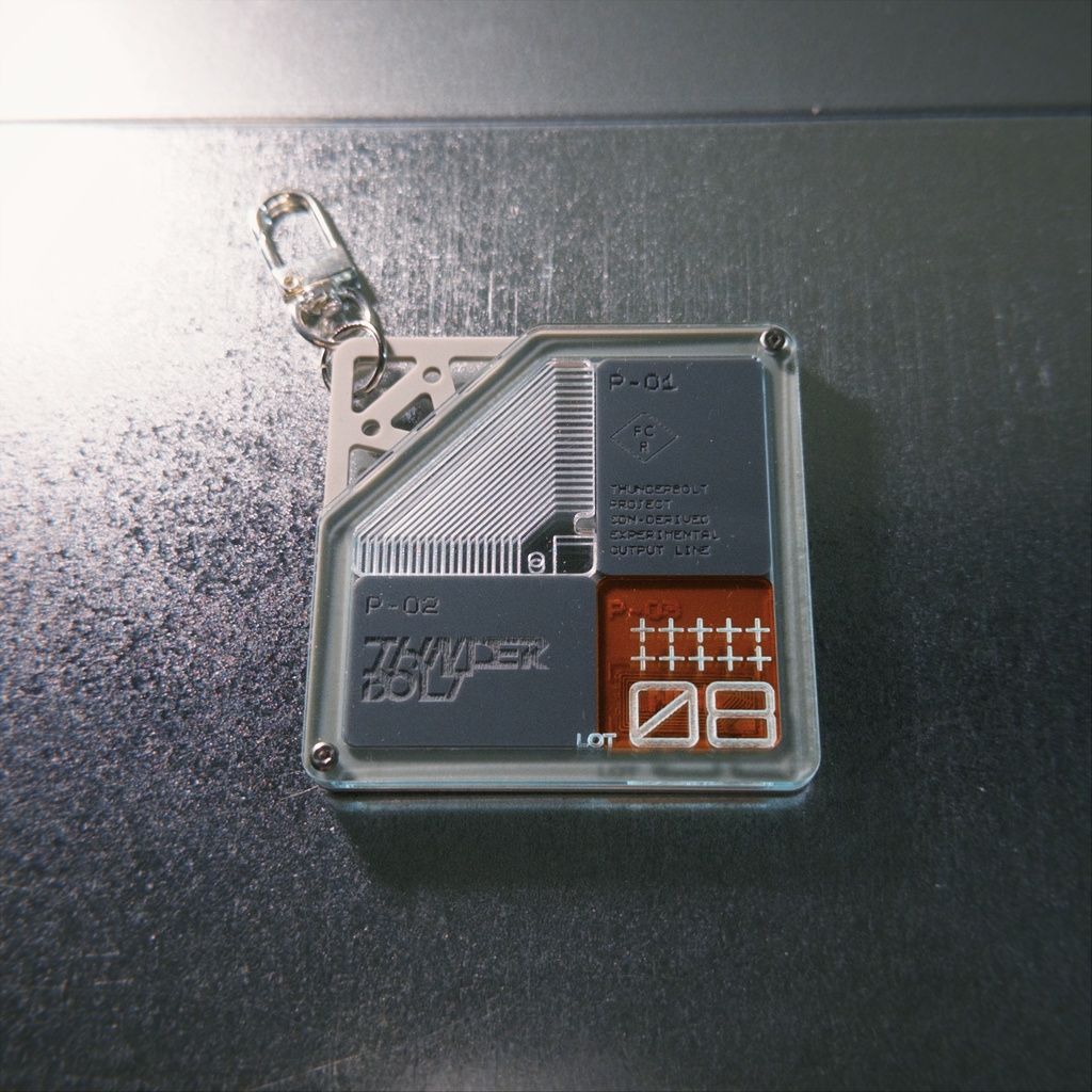 THUNDERBOLT NFC ACRYLIC KEYCHAIN