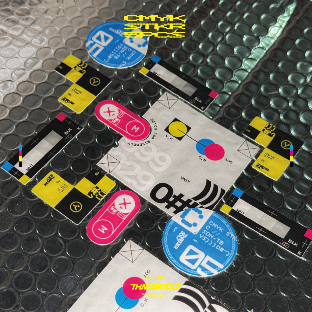 CMYK STKR / 5 PCS
