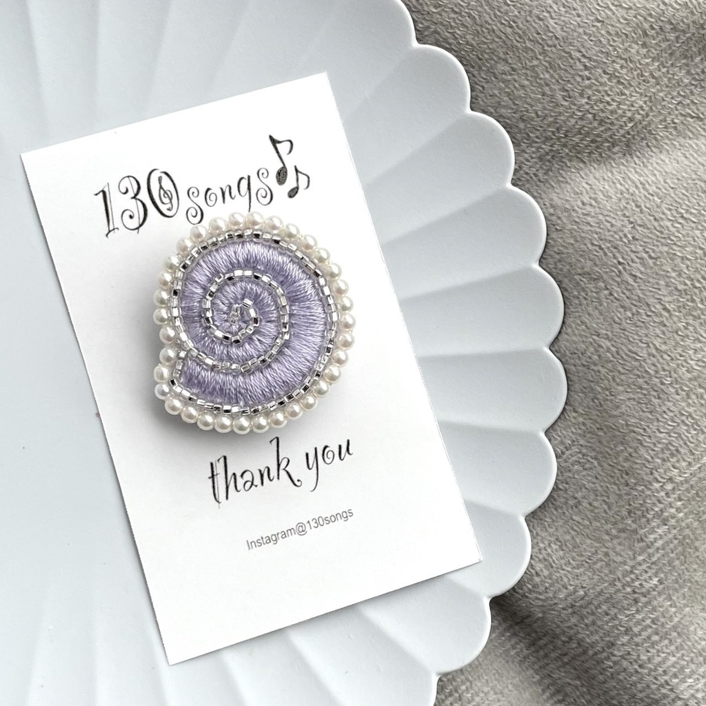 巻貝のブローチ(委託品)