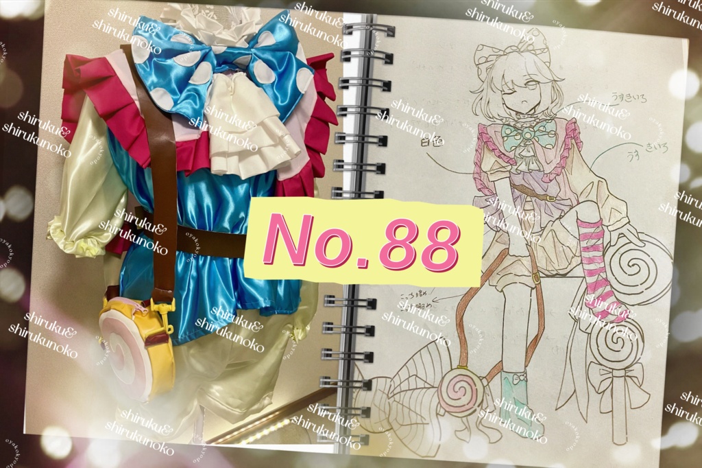 ☆1周年企画対象【親子共同作品】お菓子シリーズ『No.88』キャンディモチーフ