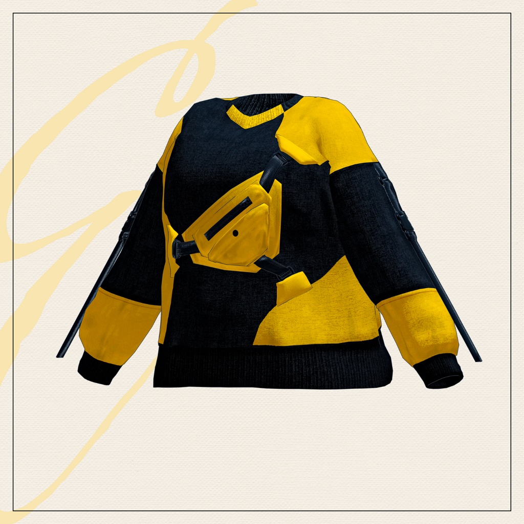 【セミ対応衣装】メッセンジャーMIXスウェット(アウター)【3D衣装】