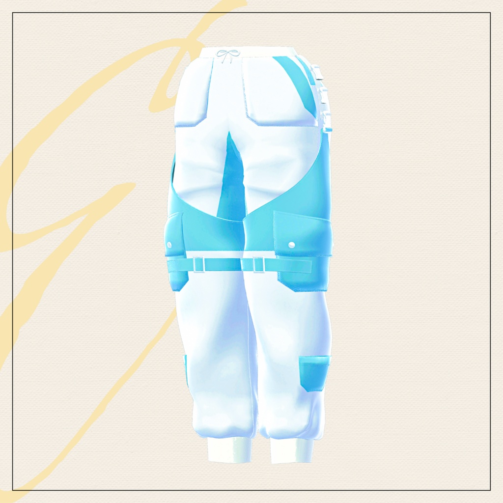 【セミ対応衣装】テックボトムス【3D衣装】