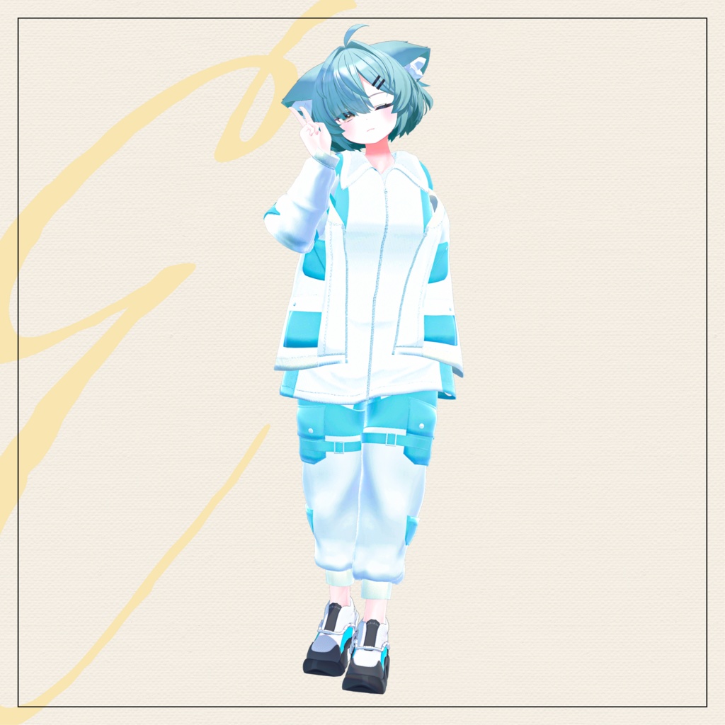 【セミ対応衣装】テックアウター【3D衣装】