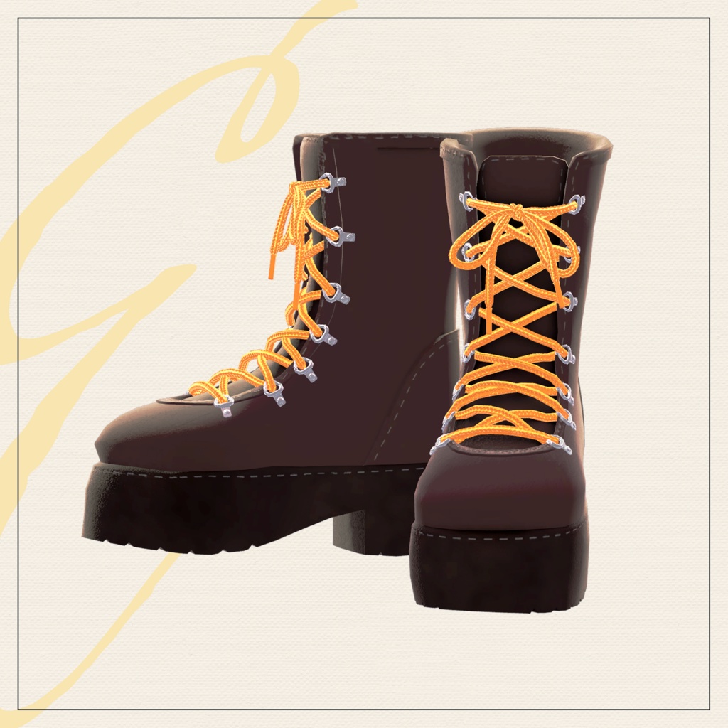 【セミ対応衣装】Winter_Snow_Down (シューズ)【3D衣装】