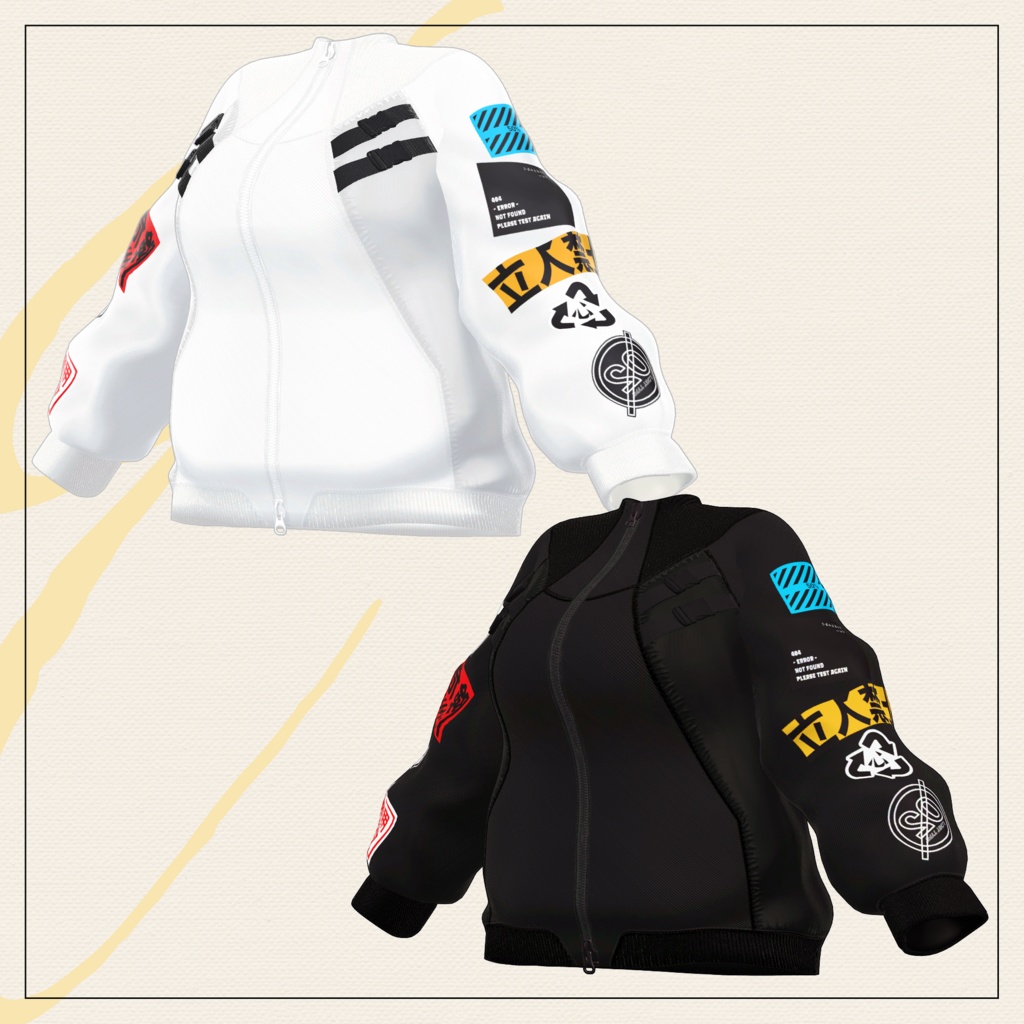 【セミ対応衣装】 マルチラベルアウター【3D衣装】