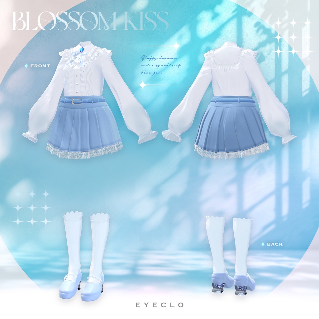 【11アバター対応】BlossomKiss 【VRChat向け衣装モデル】