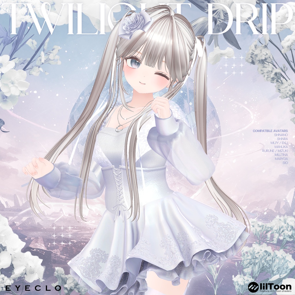 【8アバター対応】TwilightDrip 【VRChat向け衣装モデル】