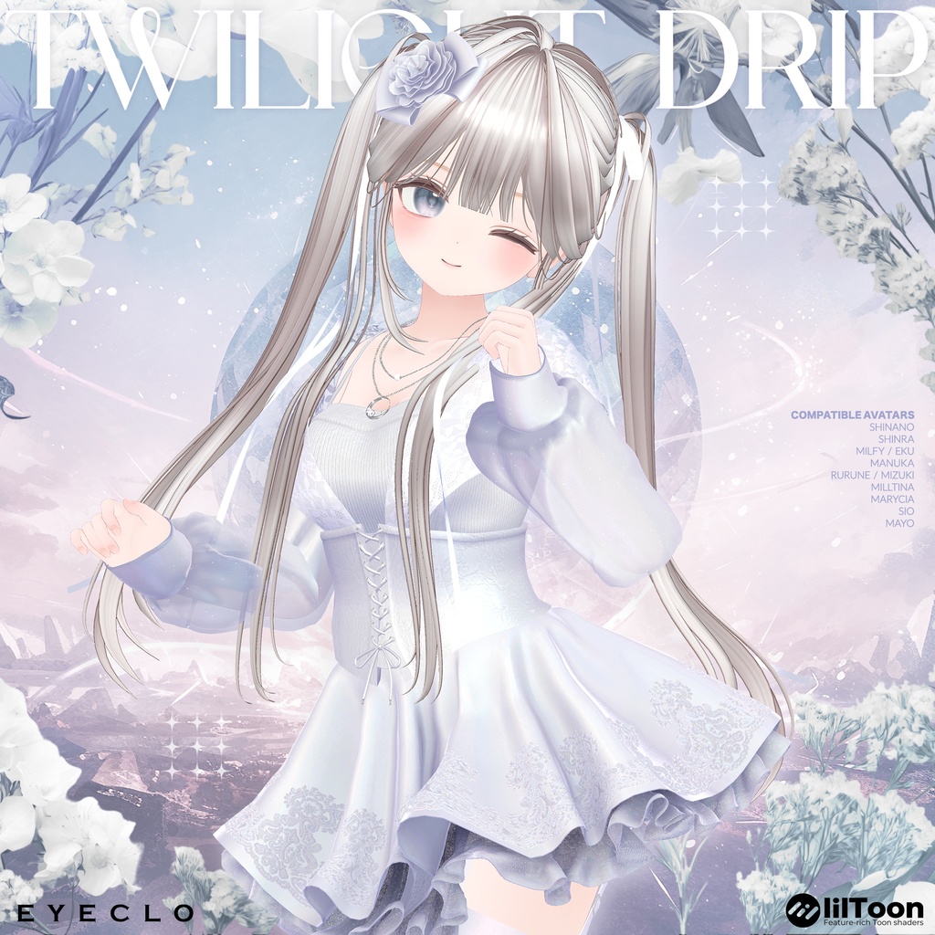 【9アバター対応】TwilightDrip 【VRChat向け衣装モデル】
