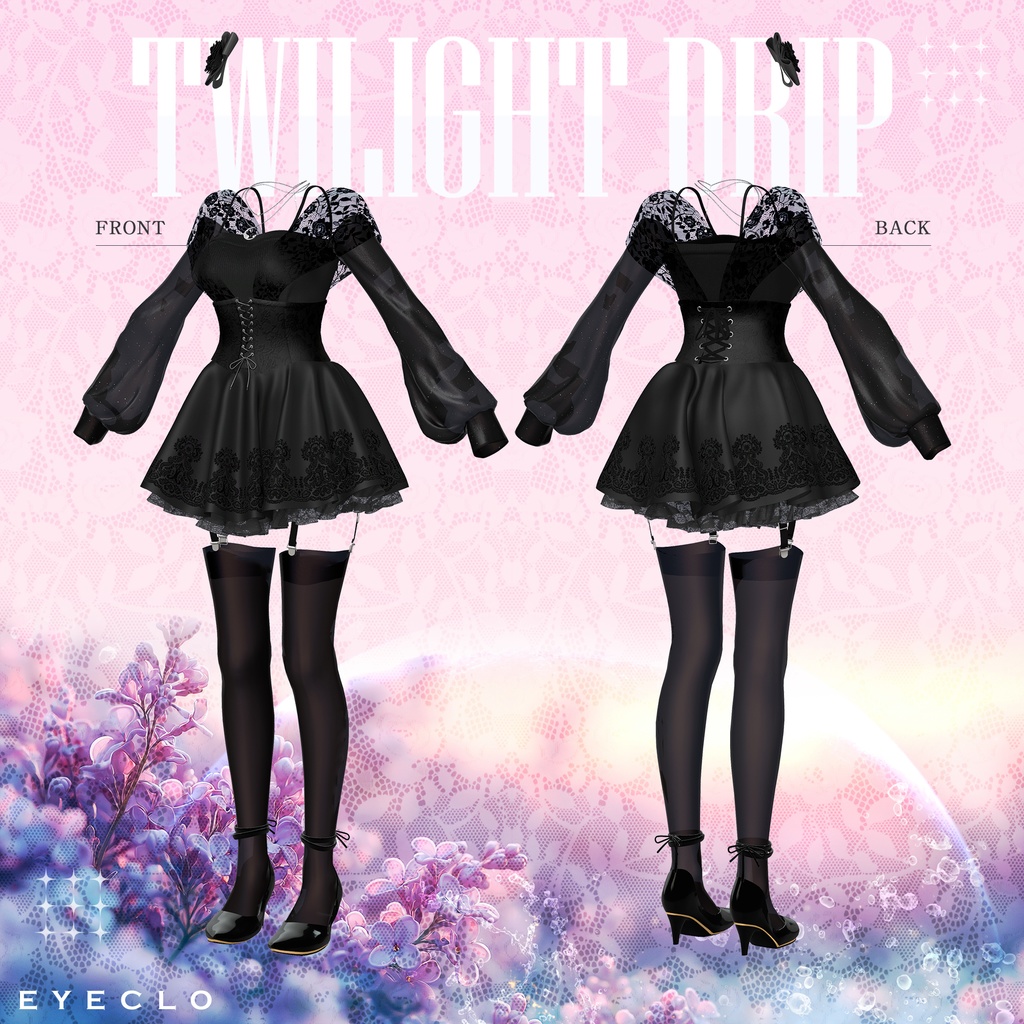 【8アバター対応】TwilightDrip 【VRChat向け衣装モデル】