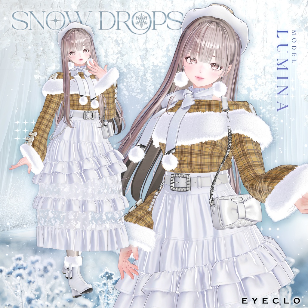 【11アバター対応】SnowDrops 【VRChat向け衣装モデル】