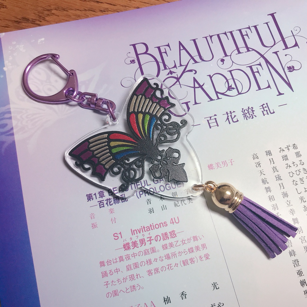 美庭シャンシャン風アクリルキーホルダー