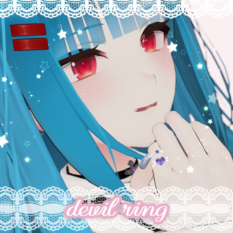 VRChat向けアクセサリー　Devil Ring