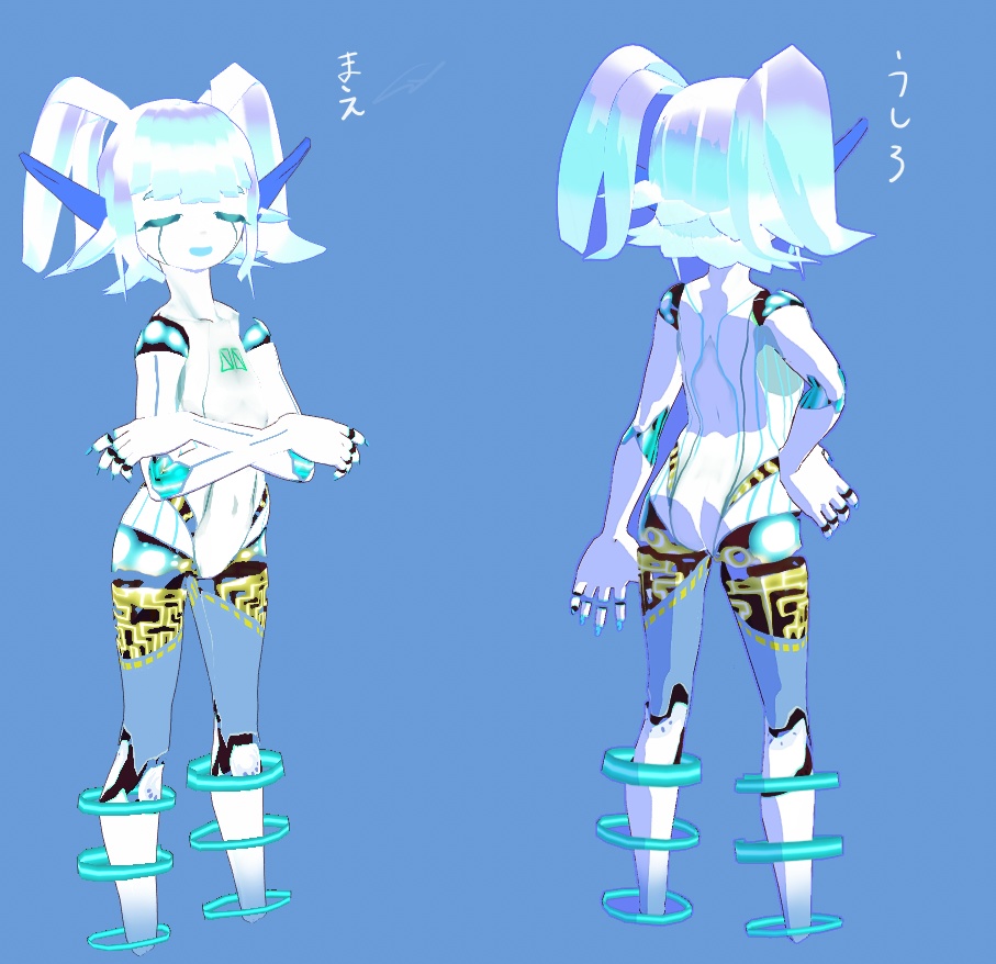 ロボ娘 Vroid制作モデル】ロボ娘ルナシー - メイガスロマンサー - BOOTH