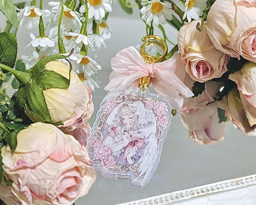 【鏡中の天使・PEONY】アクリルキーホルダー