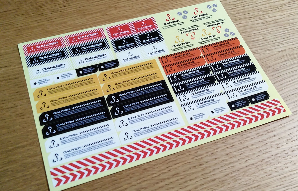 No.001 コーションマーク ステッカーA