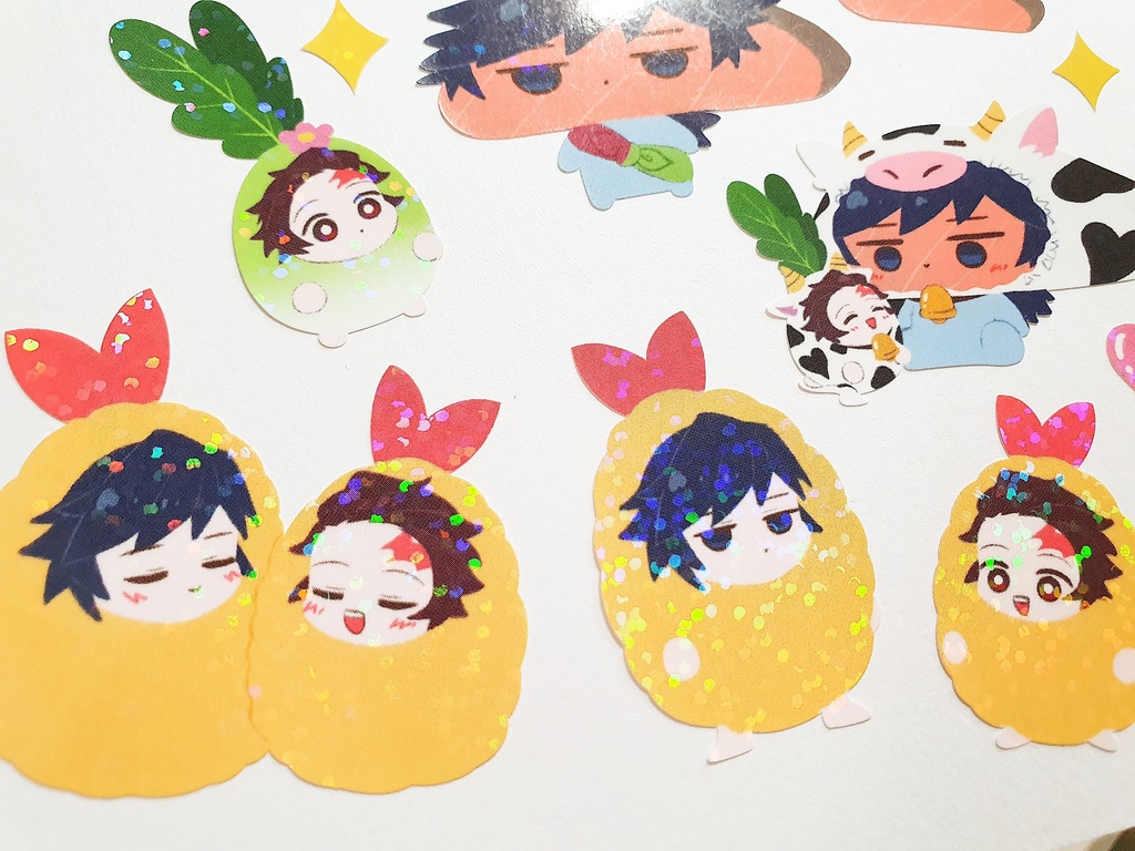 鮭ぎゆさんと大根じろ ホログラムシール