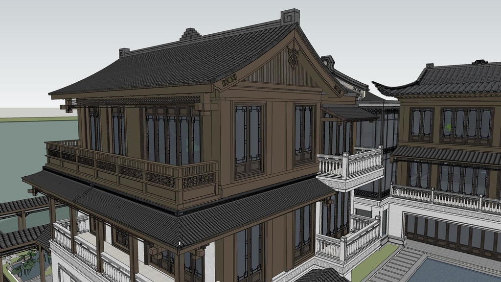 【3 dモデル】中国式建築