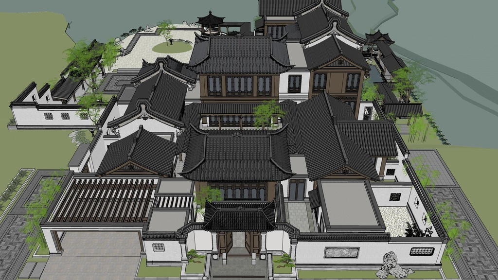 【3 dモデル】中国式建築