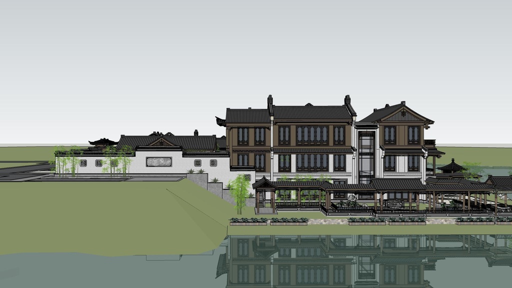 【3 dモデル】中国式建築