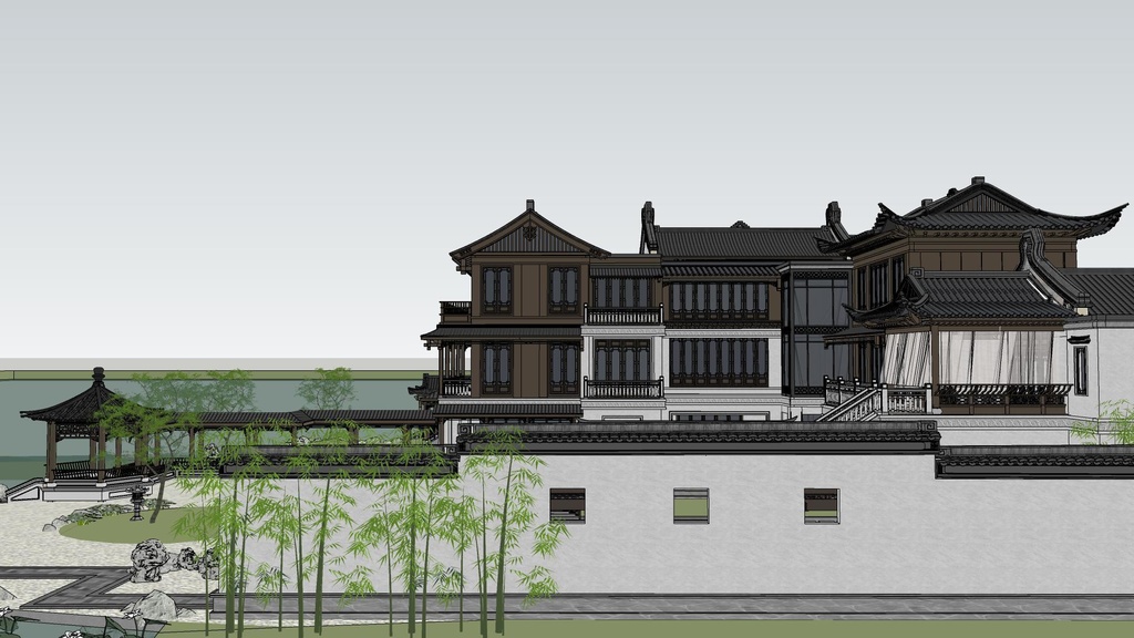 【3 dモデル】中国式建築