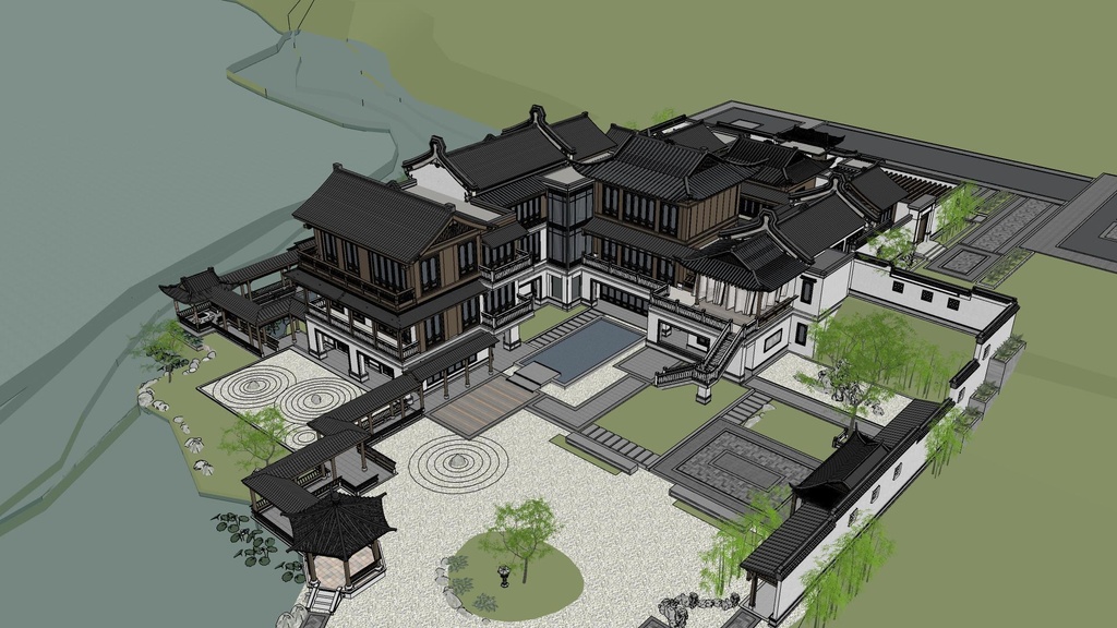 【3 dモデル】中国式建築