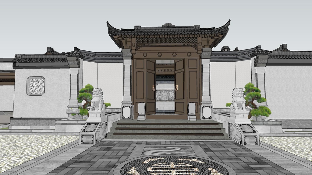 【3 dモデル】中国式建築