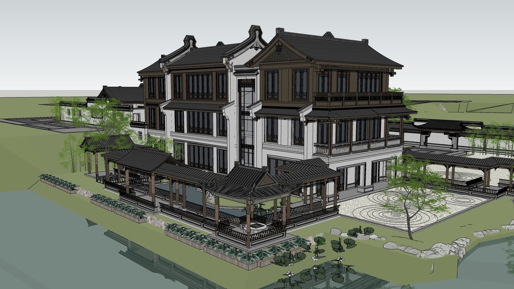 【3 dモデル】中国式建築