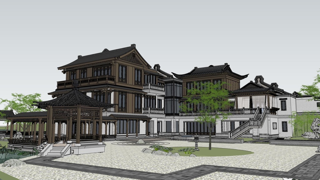 【3 dモデル】中国式建築